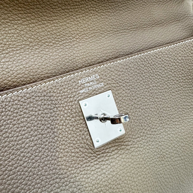 Hermes Kelly 35 in Etoupe Togo Leather and PHW