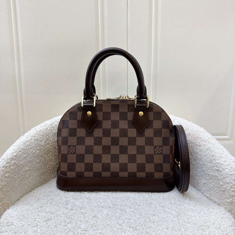 LV Alma BB in Damier Ebene Canvas and GHW