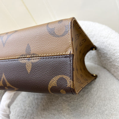 LV Onthego PM in Monogram and Reverse Monogram Canvas and GHW