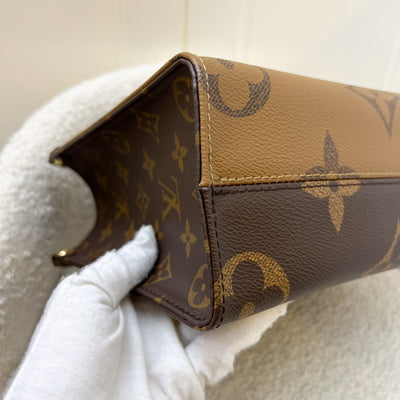 LV Onthego PM in Monogram and Reverse Monogram Canvas and GHW