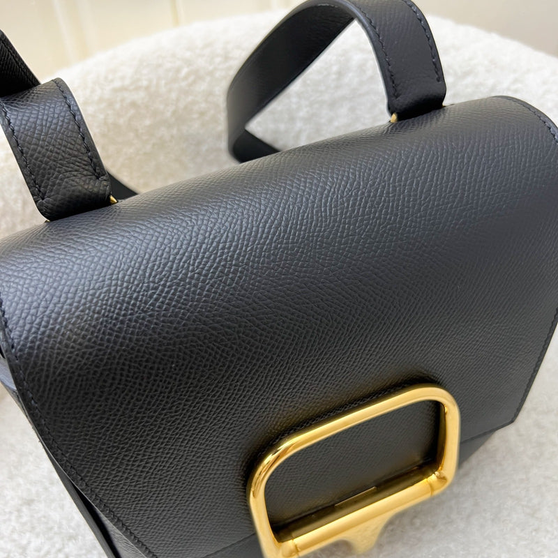 Hermes Della Cavalleria Mini Bag in Black Epsom Leather and GHW