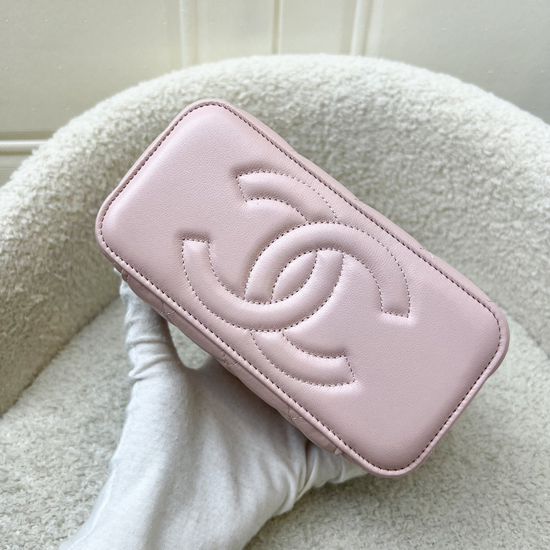 Chanel Pearl Crush Adjustable Chain Small Vanity in 24K Light Pink