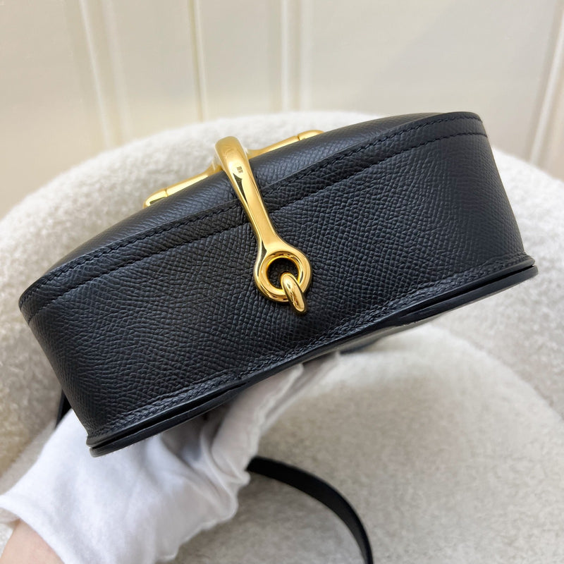 Hermes Della Cavalleria Mini Bag in Black Epsom Leather and GHW