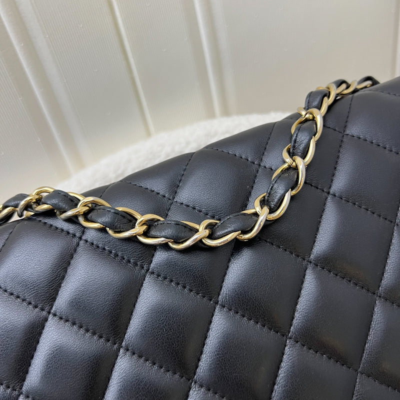 Chanel Jumbo Classic Flap SF in Black Lambskin and GHW