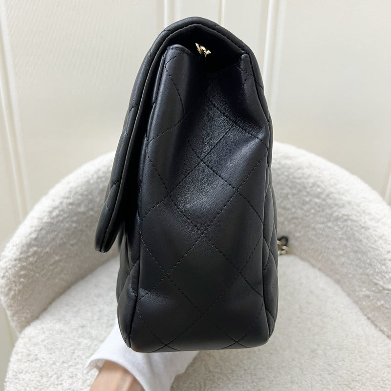 Chanel Jumbo Classic Flap SF in Black Lambskin and GHW