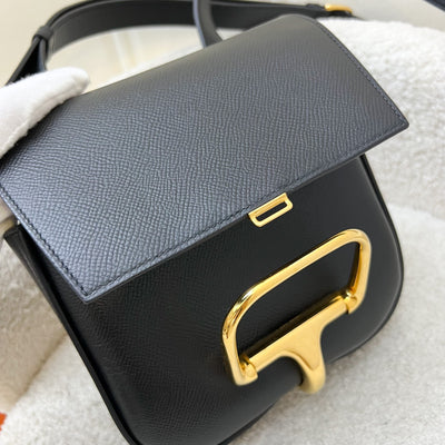 Hermes Della Cavalleria Mini Bag in Black Epsom Leather and GHW