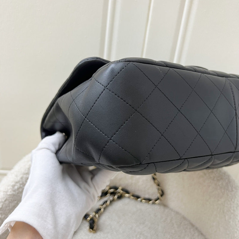 Chanel Jumbo Classic Flap SF in Black Lambskin and GHW