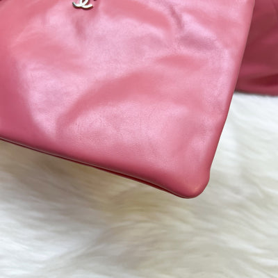 Chanel 22 Small Hobo Bag in 23B Pink Calfskin and SHW (Model: AS3260)