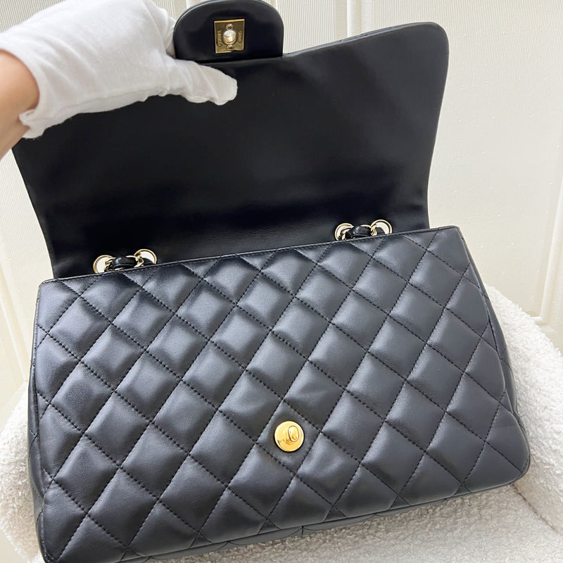 Chanel Jumbo Classic Flap SF in Black Lambskin and GHW