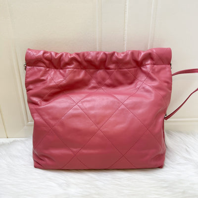 Chanel 22 Small Hobo Bag in 23B Pink Calfskin and SHW (Model: AS3260)