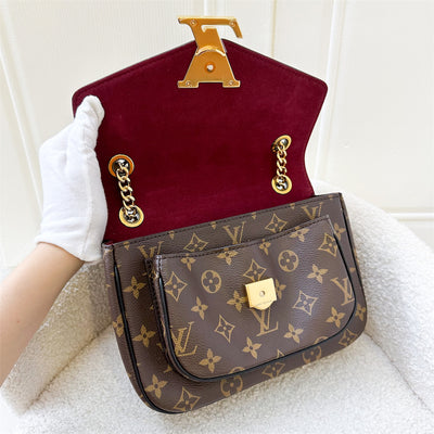 LV Passy Shoulder Bag in Monogram Canvas and GHW