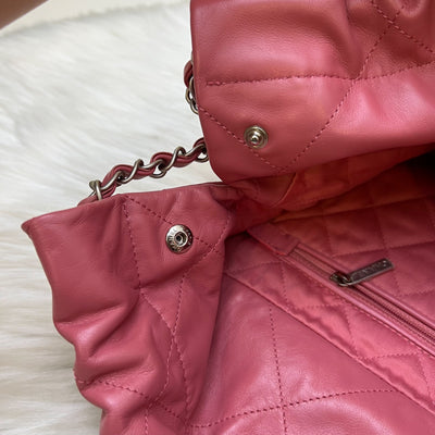 Chanel 22 Small Hobo Bag in 23B Pink Calfskin and SHW (Model: AS3260)