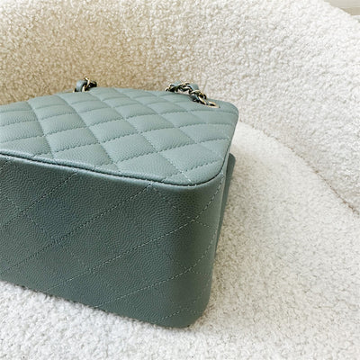 Chanel Bucket Bag in 23C Seafoam Grey (Green) Caviar LGHW