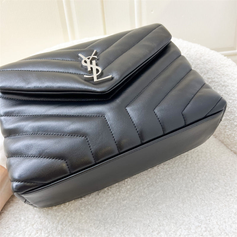 Saint Laurent YSL Small Loulou Bag in Black Calfskin and SHW