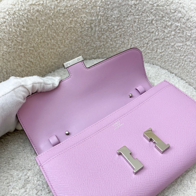 Hermes Constance To Go (WOC) in Mauve Sylvester Epsom Leather PHW