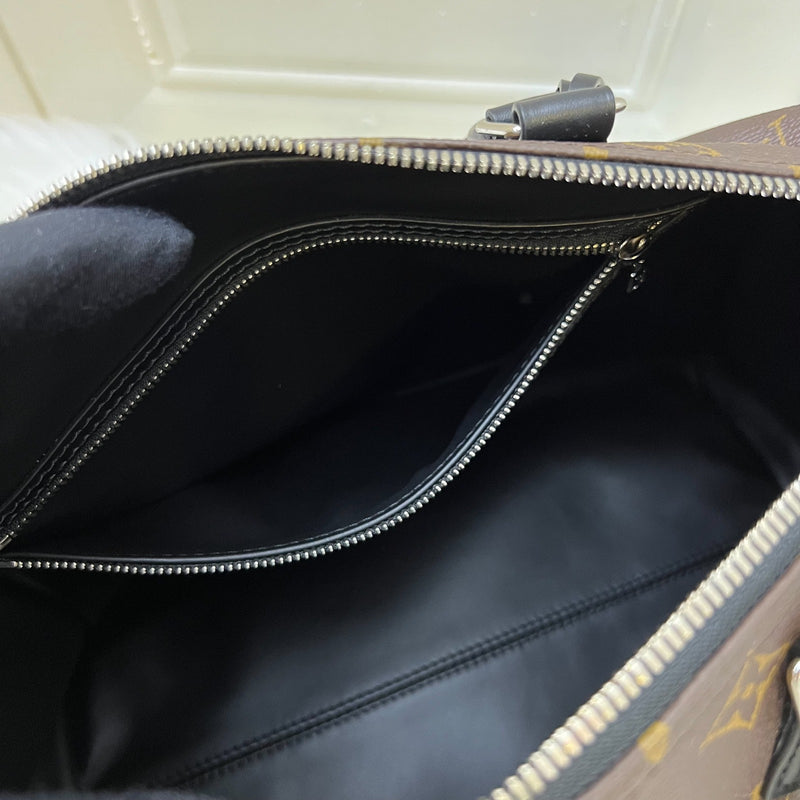 LV Louis Vuitton Speedy Soft 30 Dark in Monogram Canvas and SHW