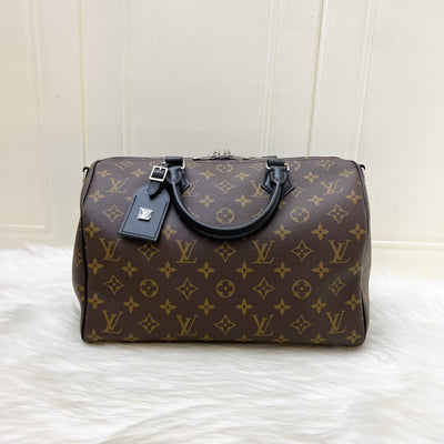 LV Louis Vuitton Speedy Soft 30 Dark in Monogram Canvas and SHW