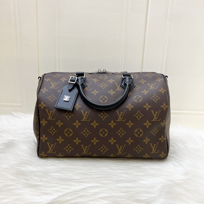 LV Louis Vuitton Speedy Soft 30 Dark in Monogram Canvas and SHW