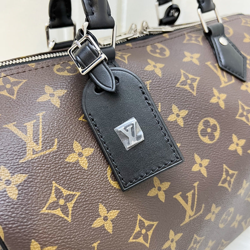 LV Louis Vuitton Speedy Soft 30 Dark in Monogram Canvas and SHW