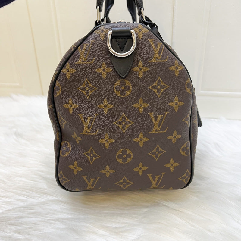 LV Louis Vuitton Speedy Soft 30 Dark in Monogram Canvas and SHW