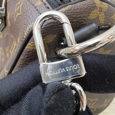LV Louis Vuitton Speedy Soft 30 Dark in Monogram Canvas and SHW