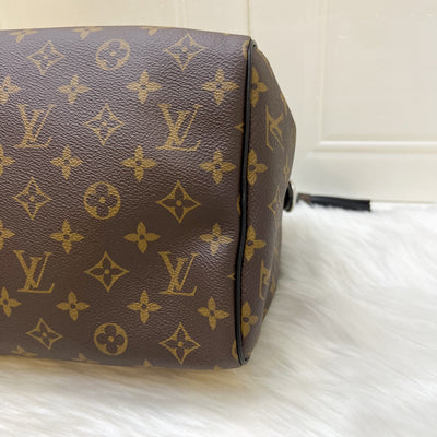 LV Louis Vuitton Speedy Soft 30 Dark in Monogram Canvas and SHW