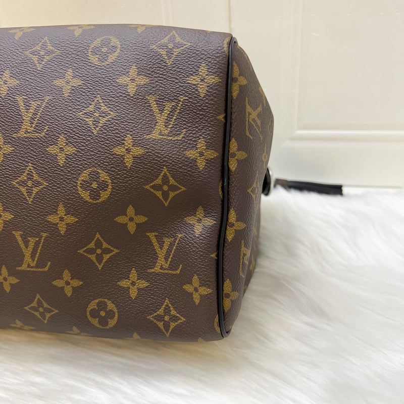 LV Louis Vuitton Speedy Soft 30 Dark in Monogram Canvas and SHW