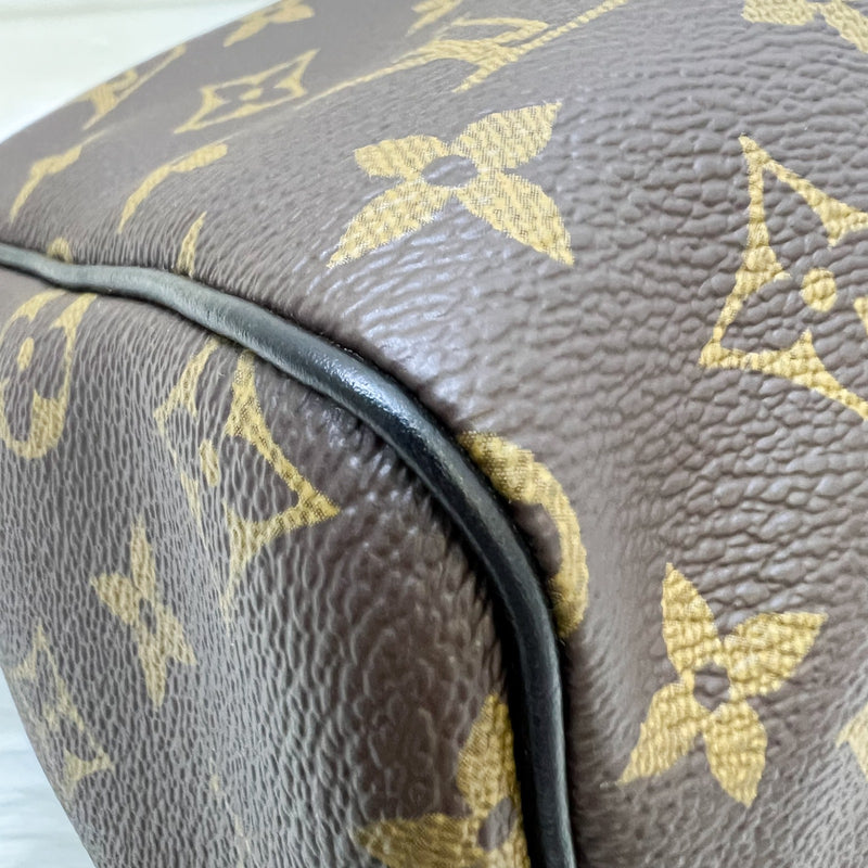 LV Louis Vuitton Speedy Soft 30 Dark in Monogram Canvas and SHW