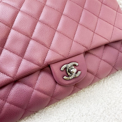 Chanel Timeless Clutch with Chain in Dark Rose Pink Caviar RHW