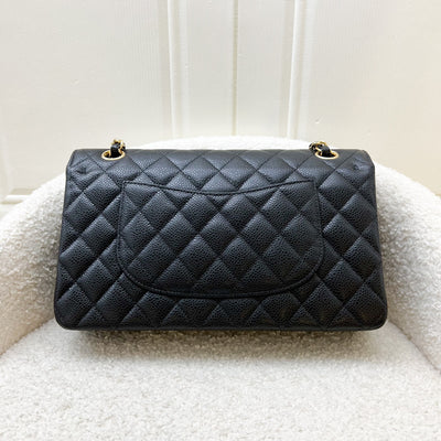 Chanel Medium Classic Flap CF in Black Caviar and GHW