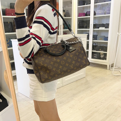LV Louis Vuitton Speedy Soft 30 Dark in Monogram Canvas and SHW