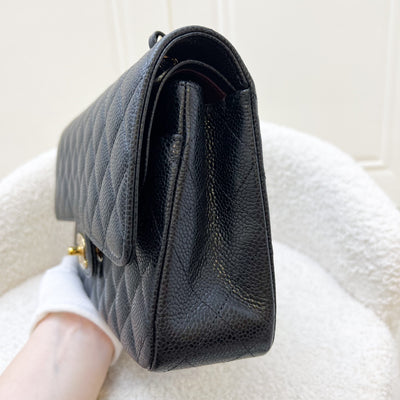 Chanel Medium Classic Flap CF in Black Caviar and GHW