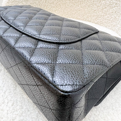 Chanel Medium Classic Flap CF in Black Caviar and GHW