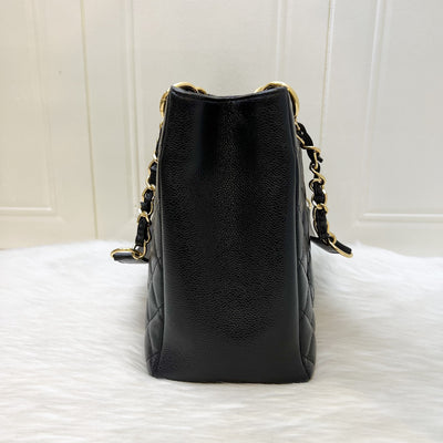 Chanel Grand Shopping Tote GST in Black Caviar and GHW