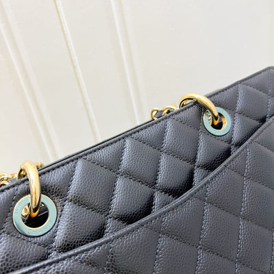 Chanel Grand Shopping Tote GST in Black Caviar and GHW