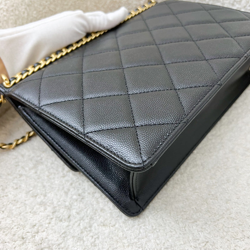 Chanel 23A Seasonal Flap Bag in Black Caviar and AGHW