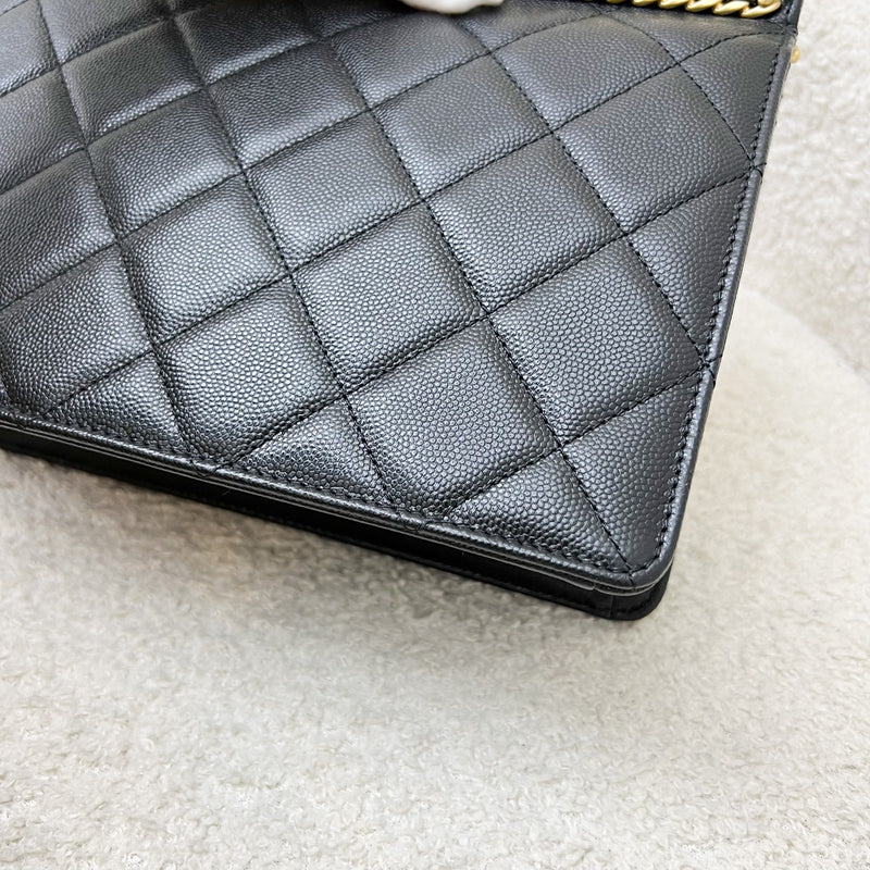 Chanel 23A Seasonal Flap Bag in Black Caviar and AGHW