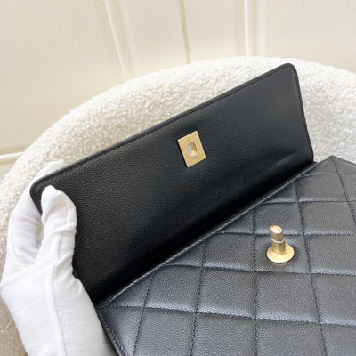 Chanel 23A Seasonal Flap Bag in Black Caviar and AGHW