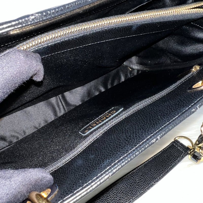 Chanel Grand Shopping Tote GST in Black Caviar and GHW