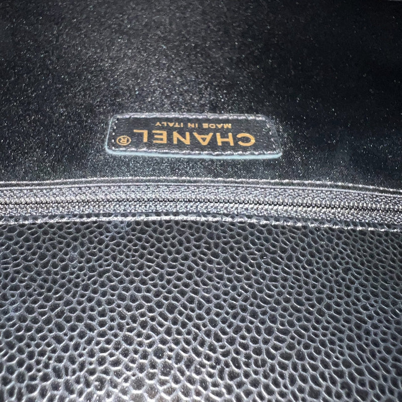 Chanel Grand Shopping Tote GST in Black Caviar and GHW