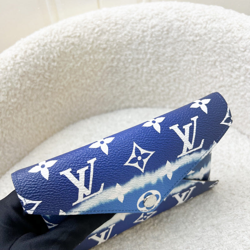 LV Kirigami Medium Pouch in Ombre Blue Monogram Canvas SHW