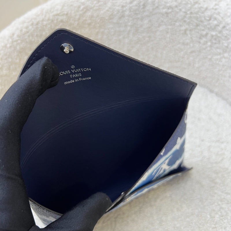 LV Kirigami Medium Pouch in Ombre Blue Monogram Canvas SHW