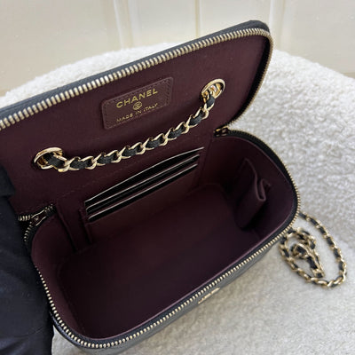 Chanel Classic Small Vanity in 22C Black Caviar and LGHW