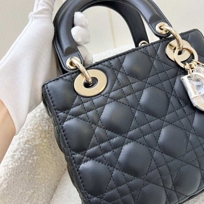 Dior Lady Dior My ABCDior Small Bag in Black Lambskin and LGHW (Model: M0538ONGE, Colour: M900)
