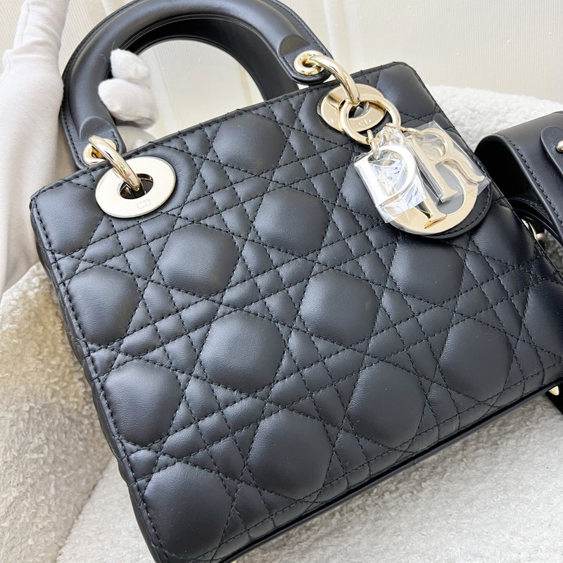 Dior Lady Dior My ABCDior Small Bag in Black Lambskin and LGHW (Model: M0538ONGE, Colour: M900)