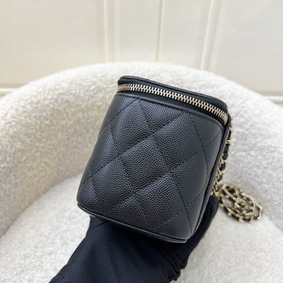 Chanel Classic Small Vanity in 22C Black Caviar and LGHW