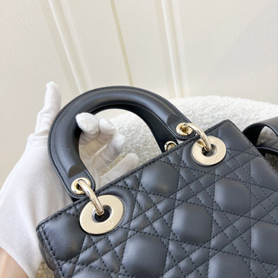 Dior Lady Dior My ABCDior Small Bag in Black Lambskin and LGHW (Model: M0538ONGE, Colour: M900)