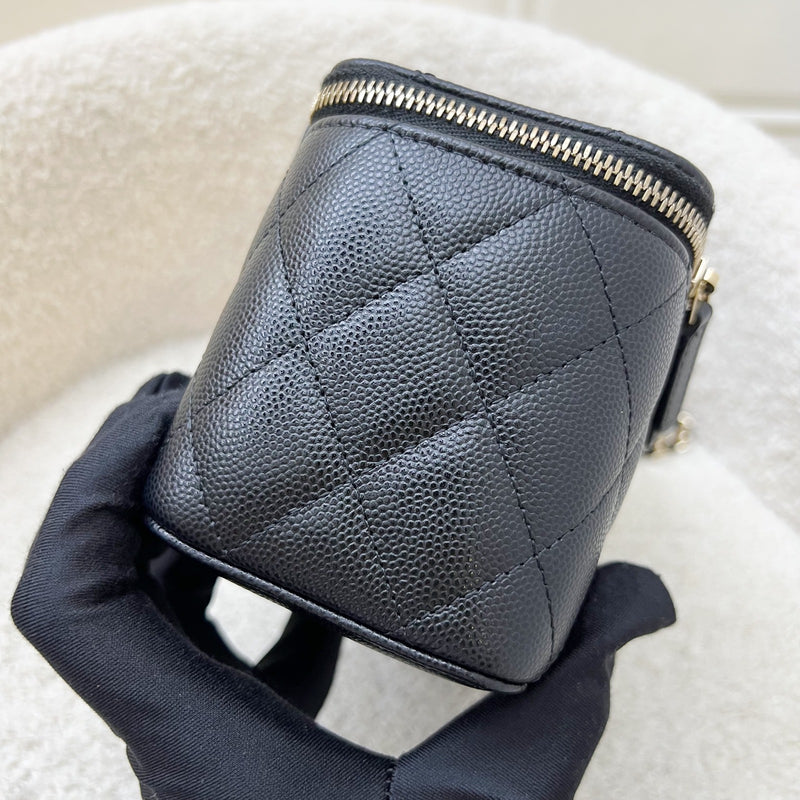 Chanel Classic Small Vanity in 22C Black Caviar and LGHW