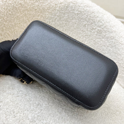 Chanel Classic Small Vanity in 22C Black Caviar and LGHW