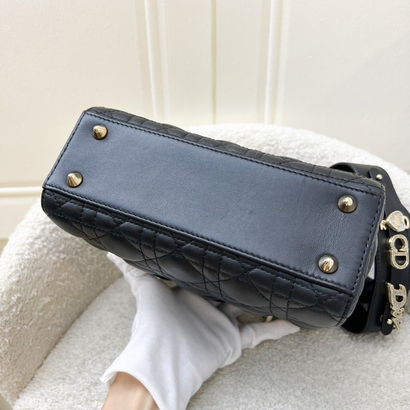 Dior Lady Dior My ABCDior Small Bag in Black Lambskin and LGHW (Model: M0538ONGE, Colour: M900)